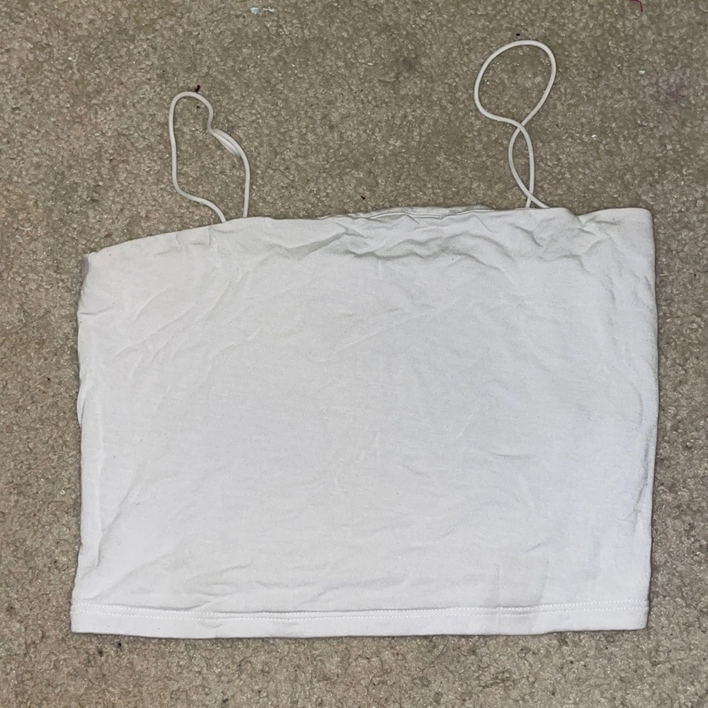 White crop top